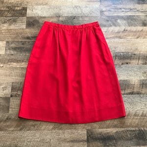 Vintage Cross County Fashions Red Midi Skirt Size 18
